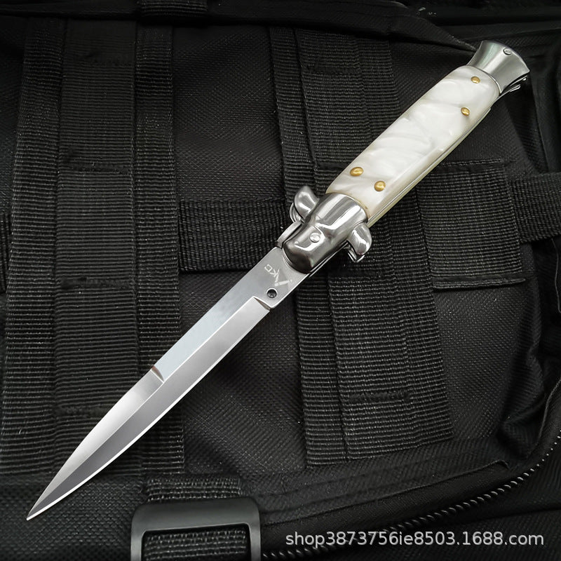 Italian Stiletto AKC Switch Blade Auto Pocket Knife