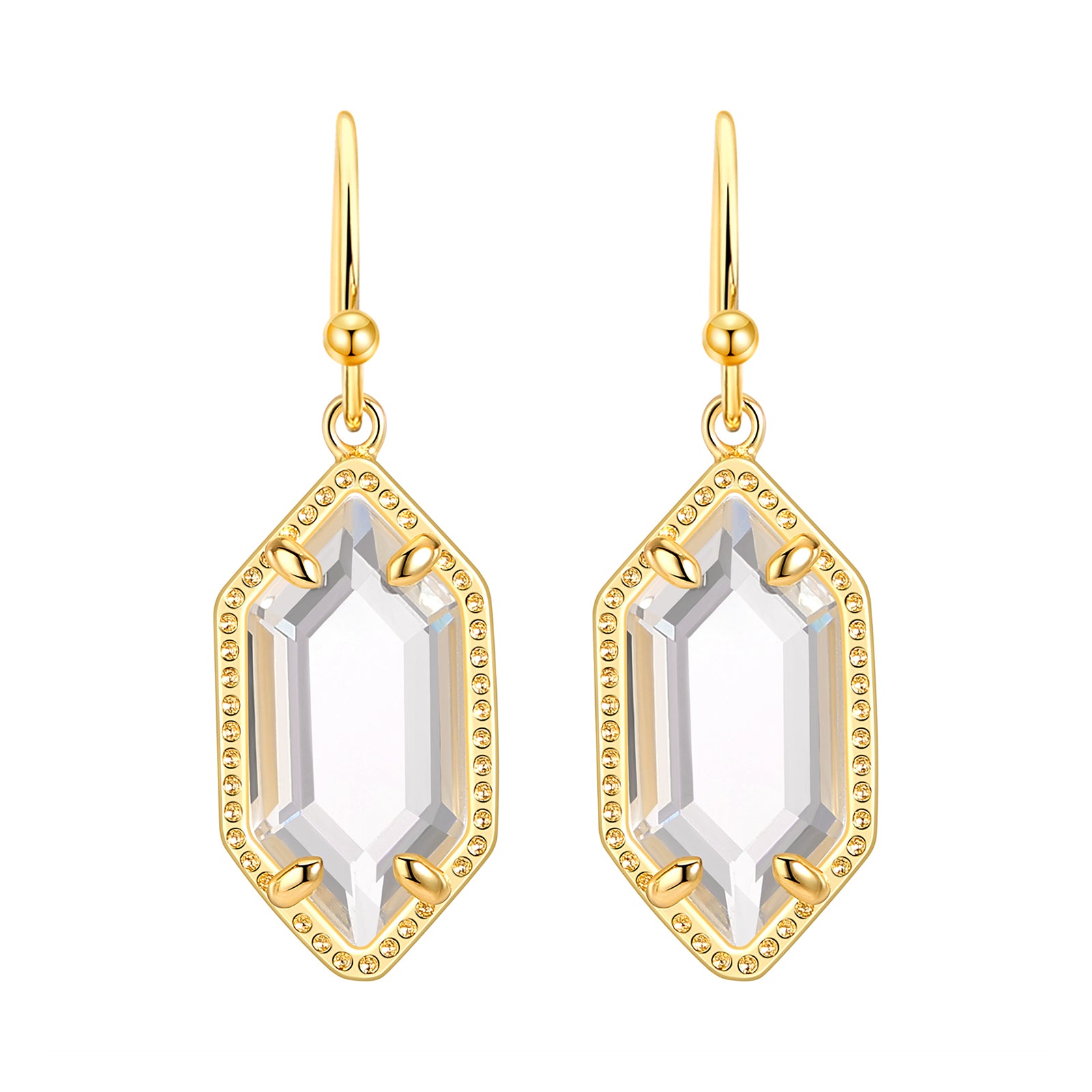 18K Gold Plated Drop Earrings– Luxurious Earrings for Women Fashion Jewelry