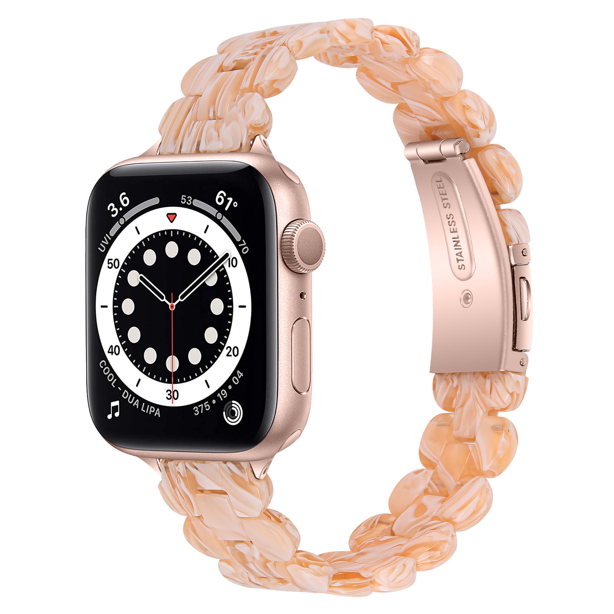 TEEPOLLO Cute Resin Unique Apple Watch Iwatch Iphone Band for Girl