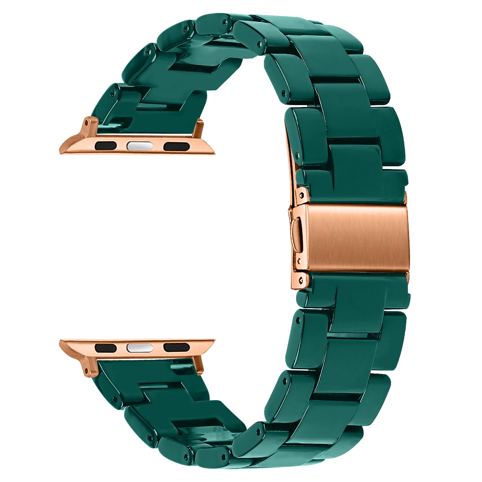 TEEPOLLO Green Resin Apple Watch Band Strap for Women