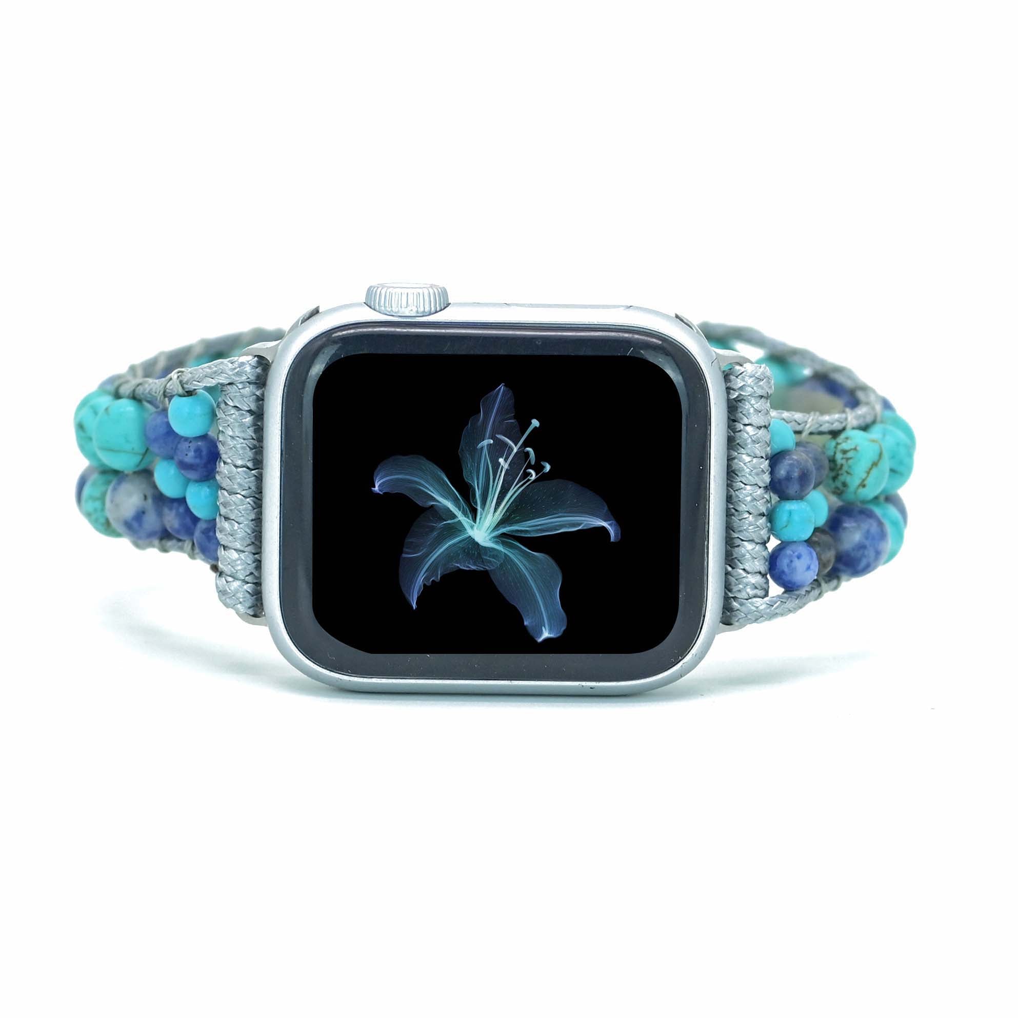 TEEPOLLO Tuoquoise Stone Apple Link Watch Bracelet