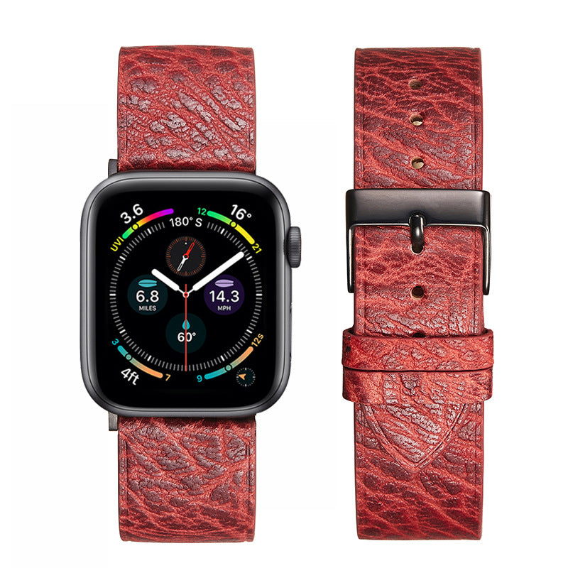 TEEPOLLO Luxury Italian Genuine Womens Leather Apple Watch Band