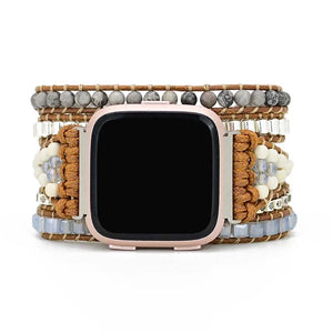 Teepollo Handmade Agate Fitbit Versa 2 Watch Bracelet Band