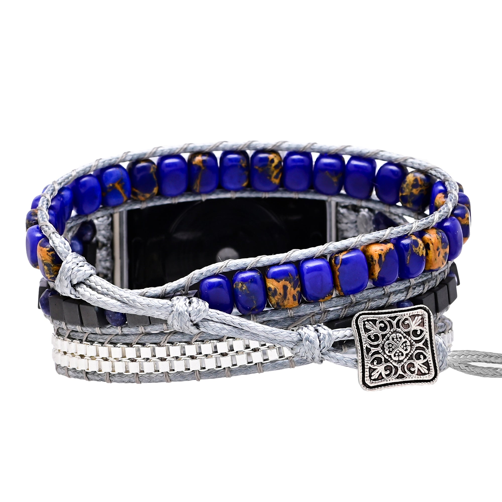 TEEPOLLO Handmade Stone Beads Etsy Apple Watch Band Blue