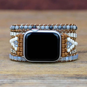 TEEPOLLO Healing Bohemian Handmade Crystal Apple Watch Band Strap