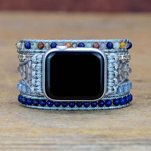 TEEPOLLO Bohemian Blue Jasper Apple Watch Band Strap